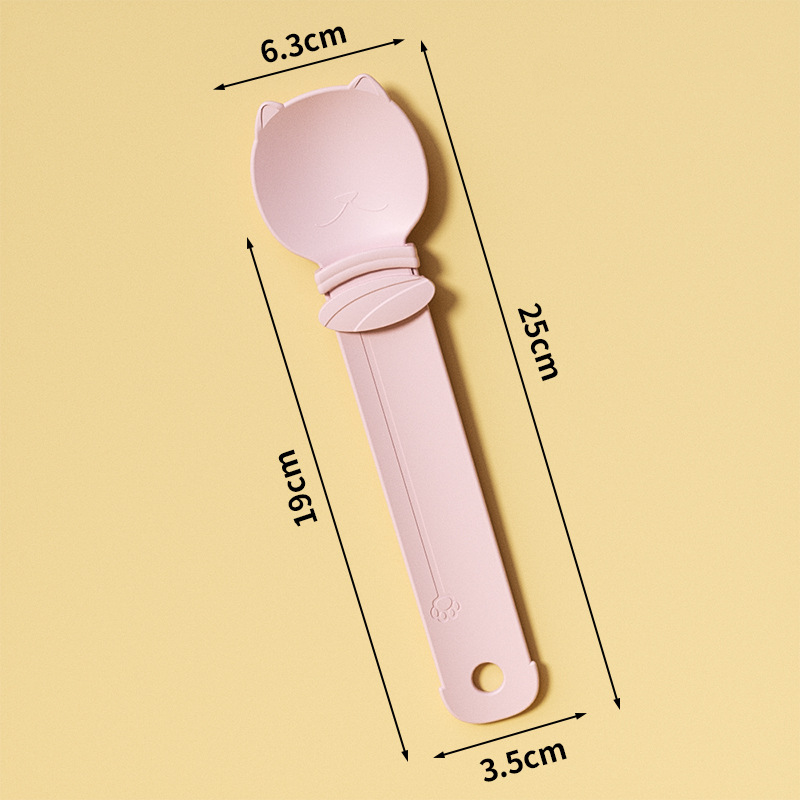 ROADREIGN - Cuillère à friandises portable multifonctionnelle pour chats, distributeur de friandises humides à lécher de qualité alimentaire, poignée facile et lisse, cuillère à aliments réutilisable pour chats, chatons et chiens 7