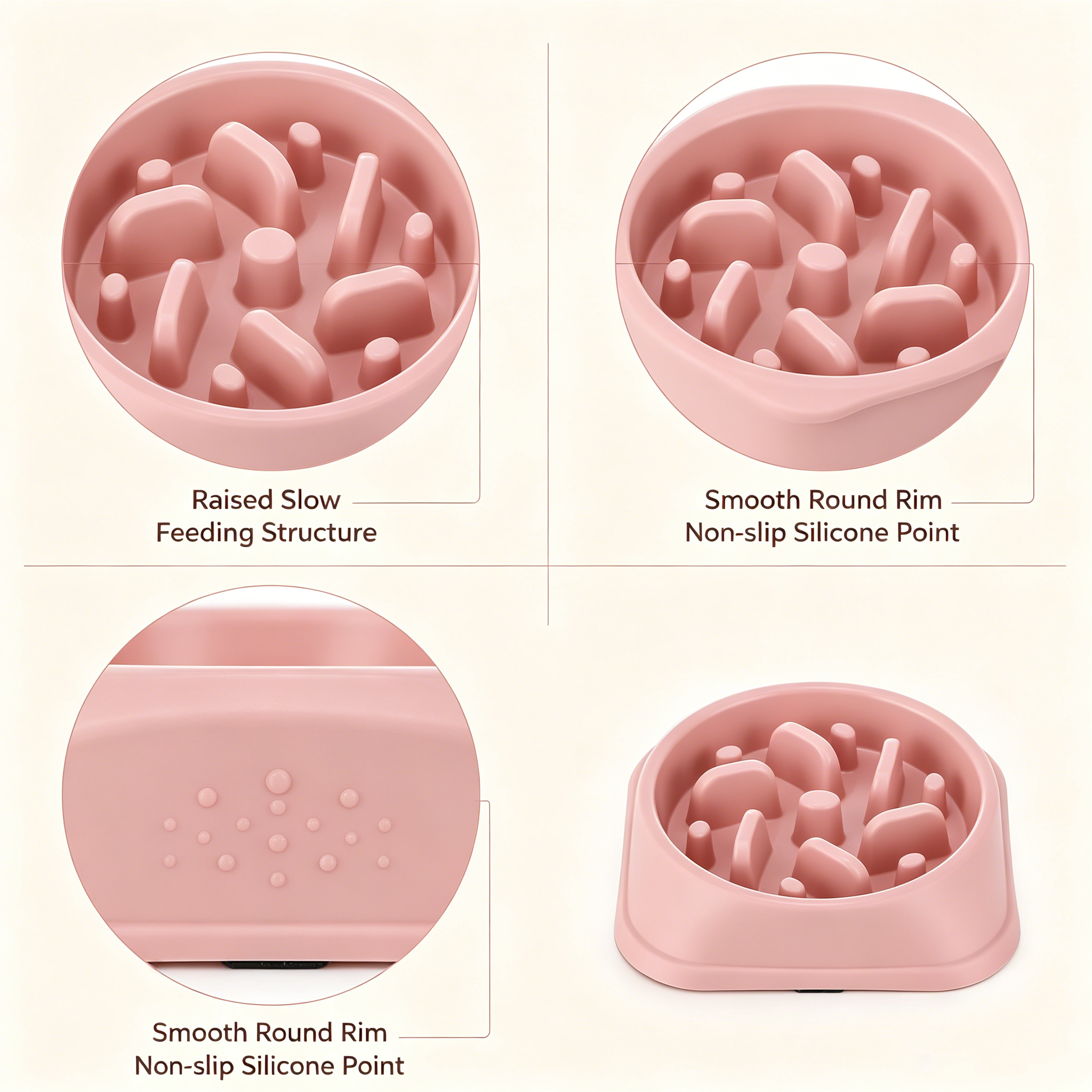 ROADREIGN - Gamelle anti-glouton pour chien – Gamelle labyrinthe anti-étouffement avec base antidérapante 3