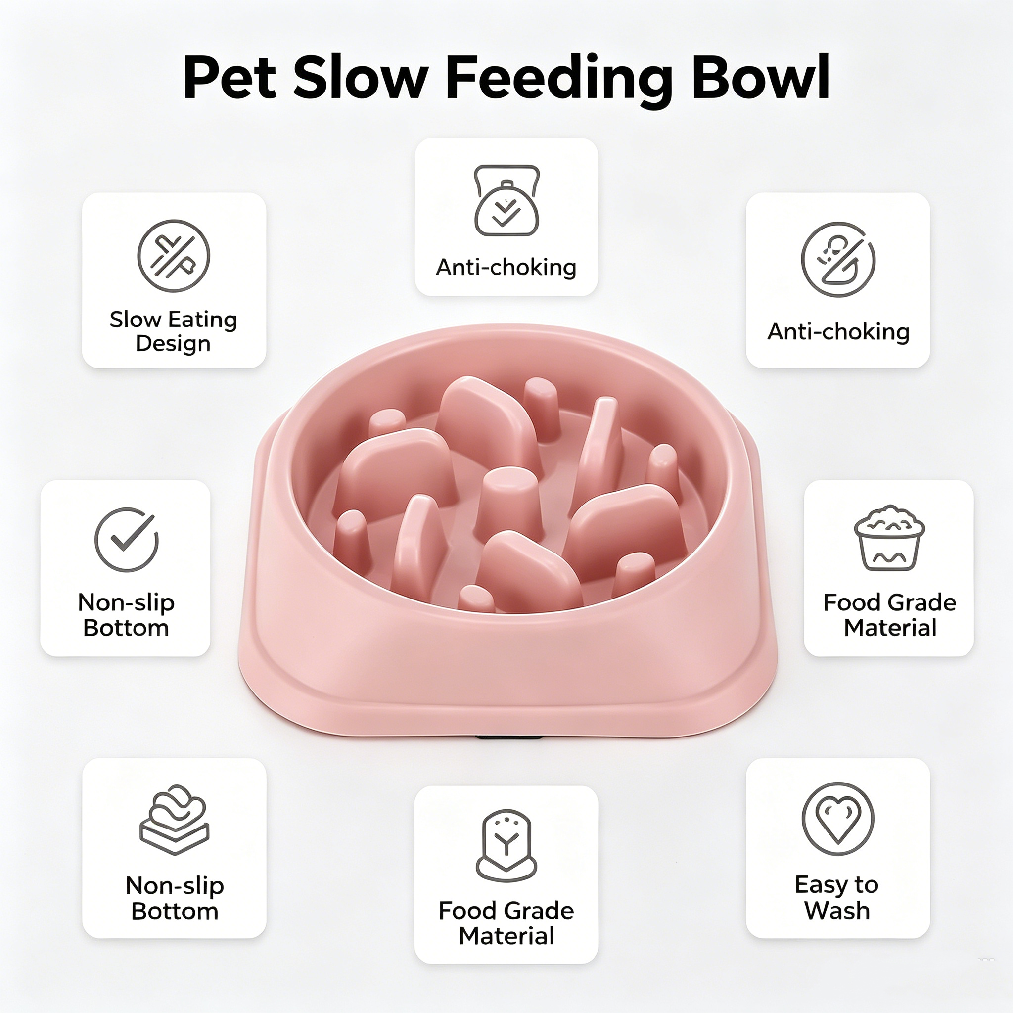 ROADREIGN - Gamelle anti-glouton pour chien – Gamelle labyrinthe anti-étouffement avec base antidérapante 5