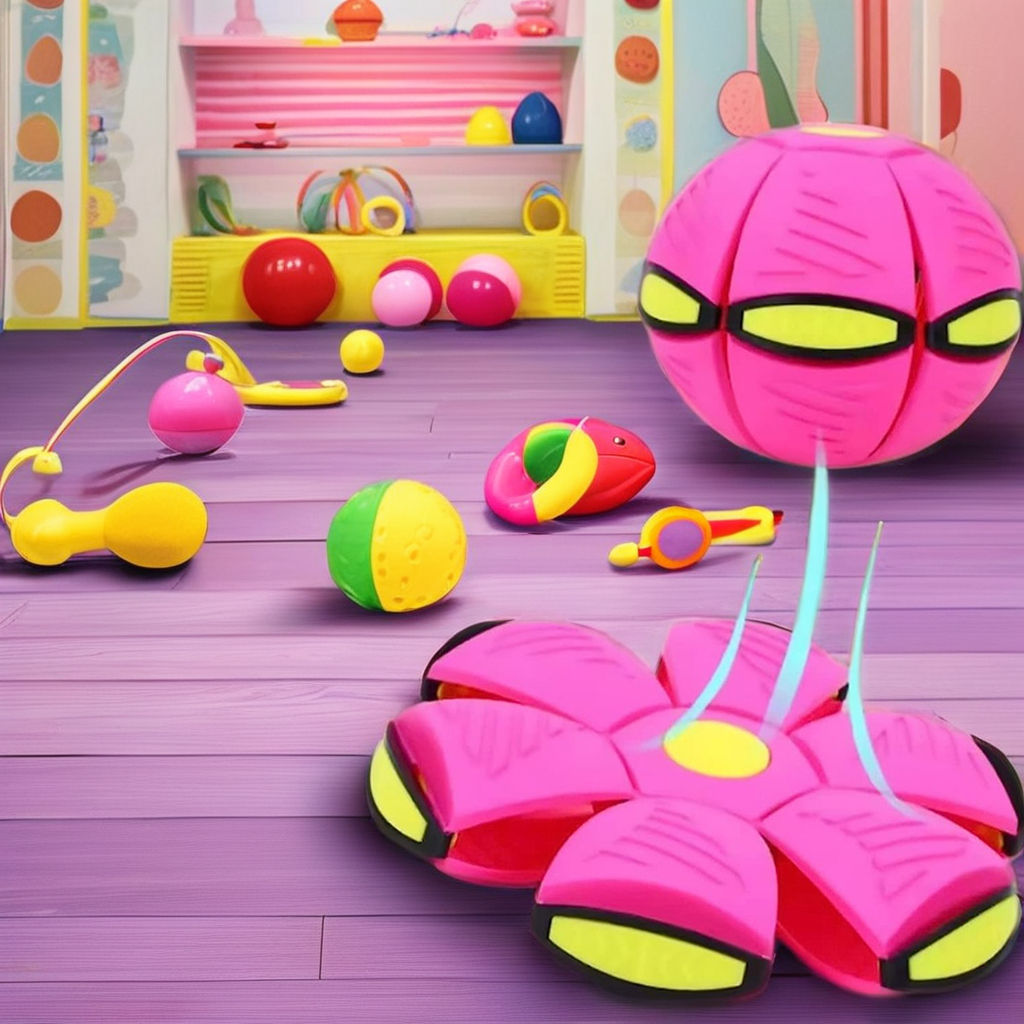 ROADREIGN - Magic Flat Ball — Le disque volant transformable qui passe de frisbee en balle en quelques secondes | Amusant pour les enfants et les animaux de compagnie 2