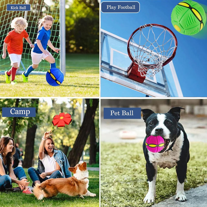 ROADREIGN - Magic Flat Ball — Le disque volant transformable qui passe de frisbee en balle en quelques secondes | Amusant pour les enfants et les animaux de compagnie 4