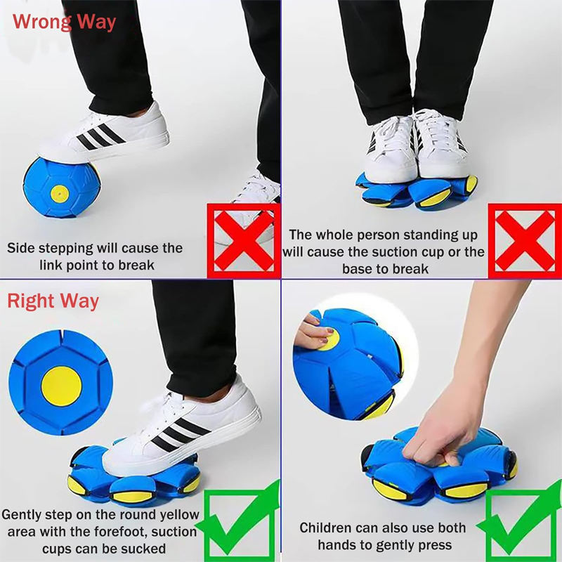 ROADREIGN - Magic Flat Ball — Le disque volant transformable qui passe de frisbee en balle en quelques secondes | Amusant pour les enfants et les animaux de compagnie 5