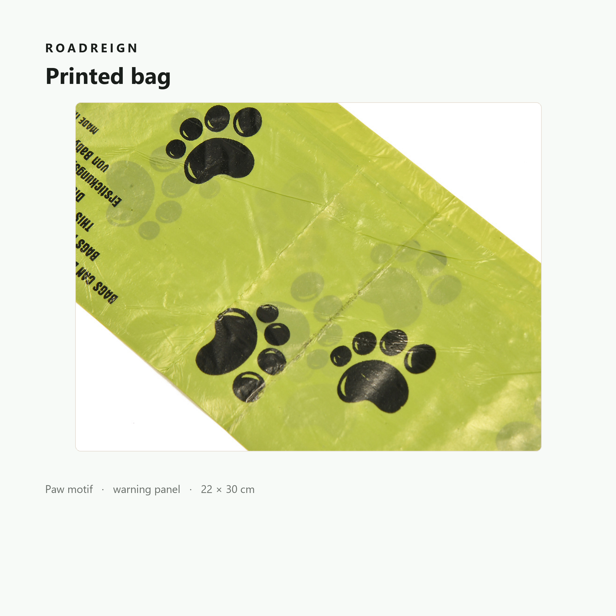 Sacs à déjections canines ROADREIGN — Rouleaux de 22 × 30 cm, 15 ou 20 sacs par rouleau 3