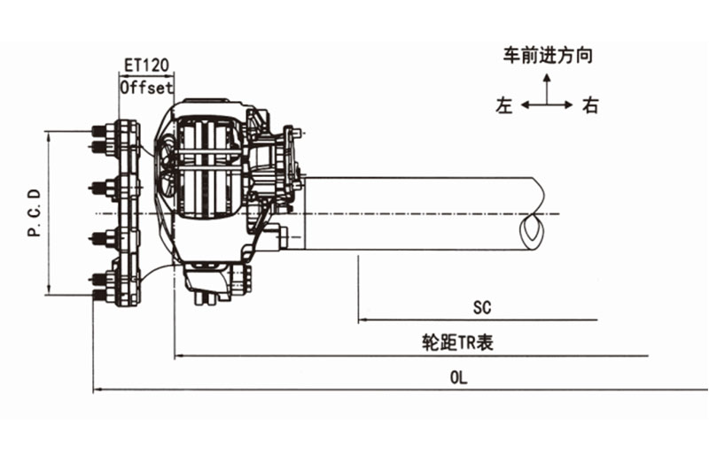 FUSAI high quality disc brake axle manufacturer 2
