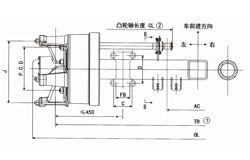 FUSAI competitive price small trailer axle manufacturer for wholesale 2