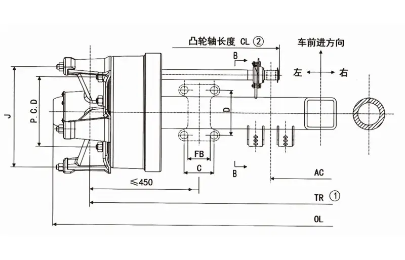 FUSAI low moq small trailer axle manufacturer1 2