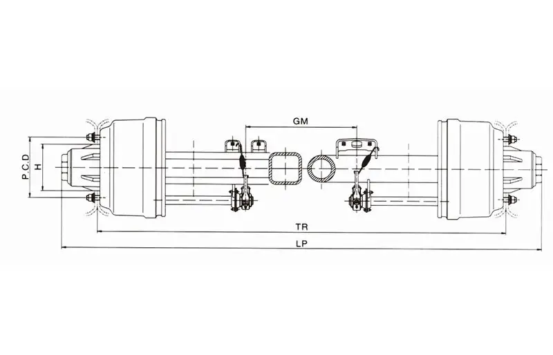 FUSAI new trailer axle kit factory for importer 2