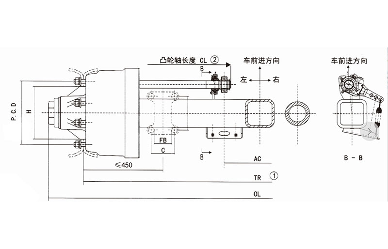FUSAI high quality small trailer axle from China 2