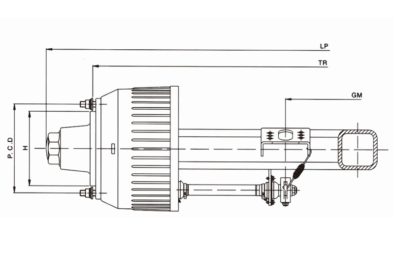 FUSAI braked trailer axles from China1 2