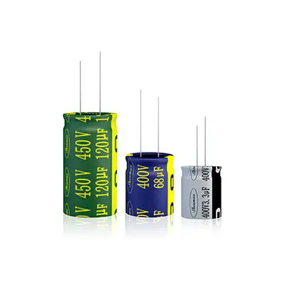 Shenmao durable 10uf 450v radial electrolytic capacitor overseas market for DC blocking 3
