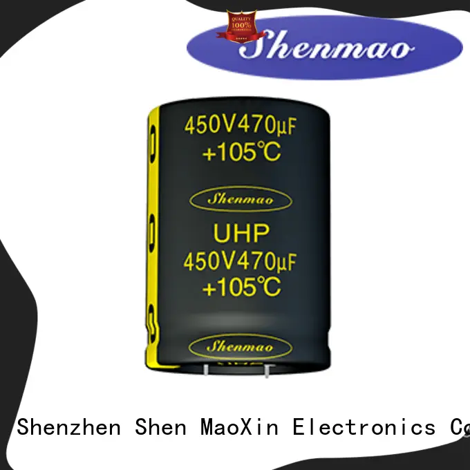 Shenmao snap in capacitor mount bulk production for DC blocking 1
