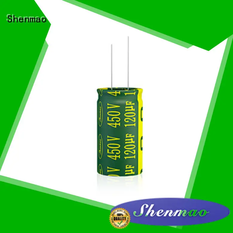 Shenmao stable radial electrolytic capacitor supplier for DC blocking 1
