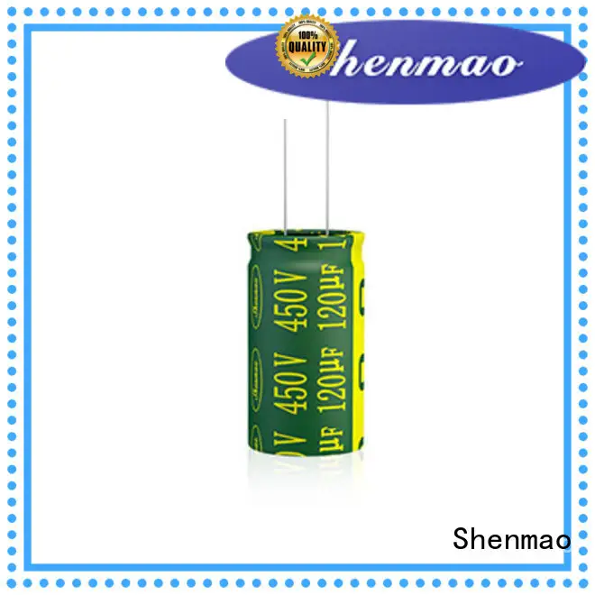Shenmao 1000uf 450v radial electrolytic capacitors bulk production for DC blocking 1