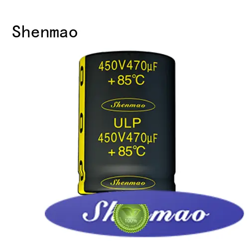 Shenmao stable snap in aluminum electrolytic capacitors bulk production for DC blocking 1