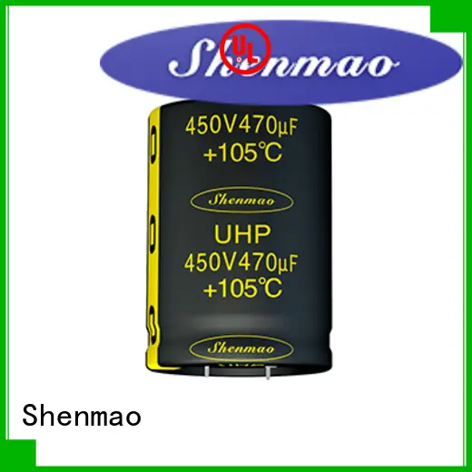 Shenmao quality-reliable snap in aluminum electrolytic capacitors owner for DC blocking 1