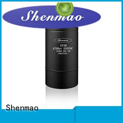 Shenmao large electrolytic capacitor bulk production for DC blocking 1