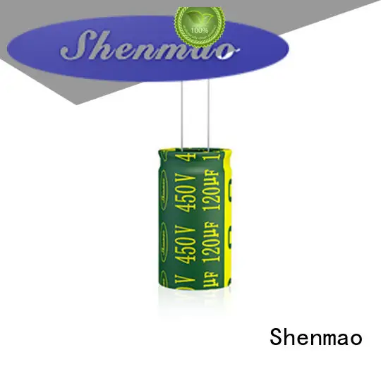 Shenmao radial can capacitor overseas market for DC blocking 1