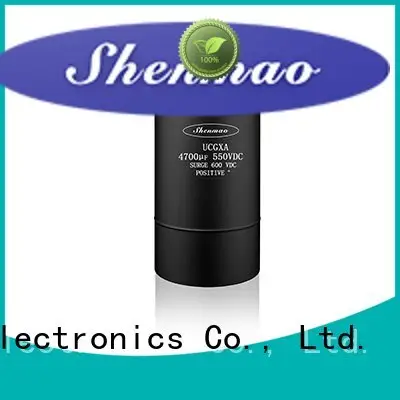 Shenmao low esr aluminum electrolytic capacitors owner for DC blocking 1