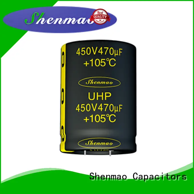 Shenmao snap in aluminum electrolytic capacitors marketing for DC blocking 1