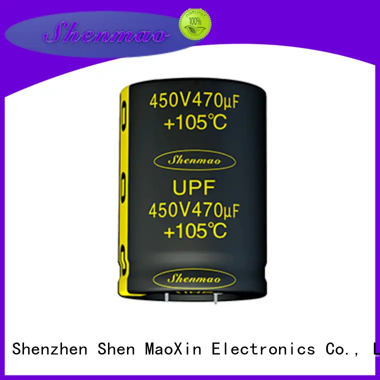 Shenmao snap in aluminum electrolytic capacitors bulk production for tuning 1