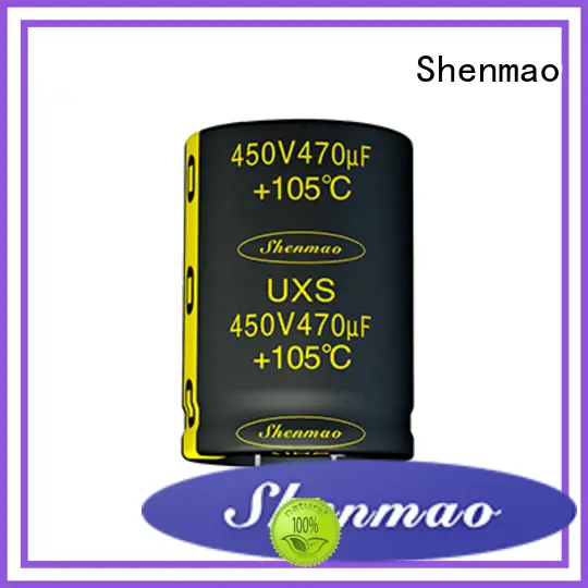 Shenmao snap in aluminum electrolytic capacitors bulk production for filter 1