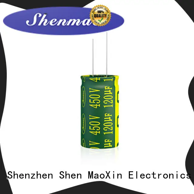 Shenmao radial aluminum electrolytic capacitors overseas market for filter 1