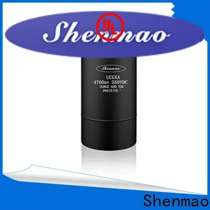 Shenmao stable aluminum capacitor manufacturers overseas market for filter 1