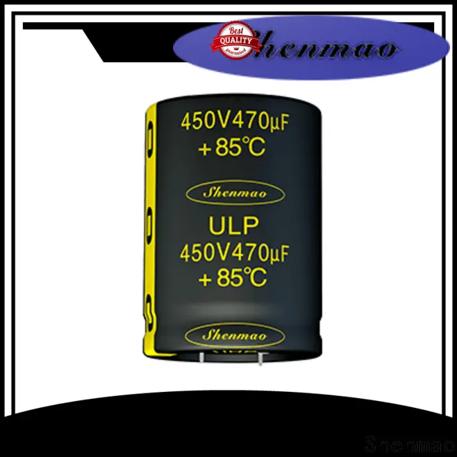 Shenmao quality-reliable aluminium capacitor manufacturer overseas market for filter 1