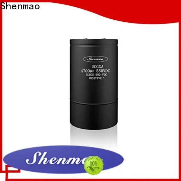 Shenmao polymer aluminum electrolytic capacitors overseas market for DC blocking 1