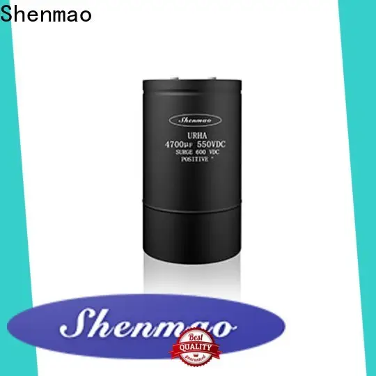 Shenmao advanced technology screw terminal electrolytic capacitor marketing for DC blocking 1