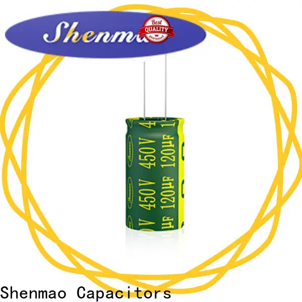 Shenmao high quality radial aluminum electrolytic capacitors owner for DC blocking 1