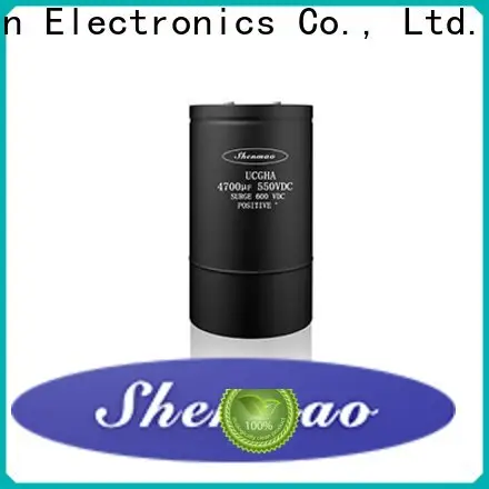 Shenmao Screw Terminal Aluminum Electrolytic Capacitor supplier for DC blocking 1