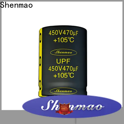 Shenmao snap in aluminum electrolytic capacitors bulk production for rectification 1