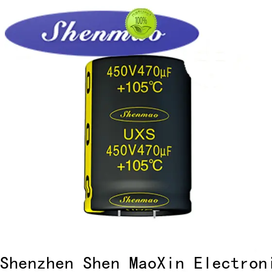 Shenmao easy to use electrolytic capacitors in series bulk production for DC blocking 1