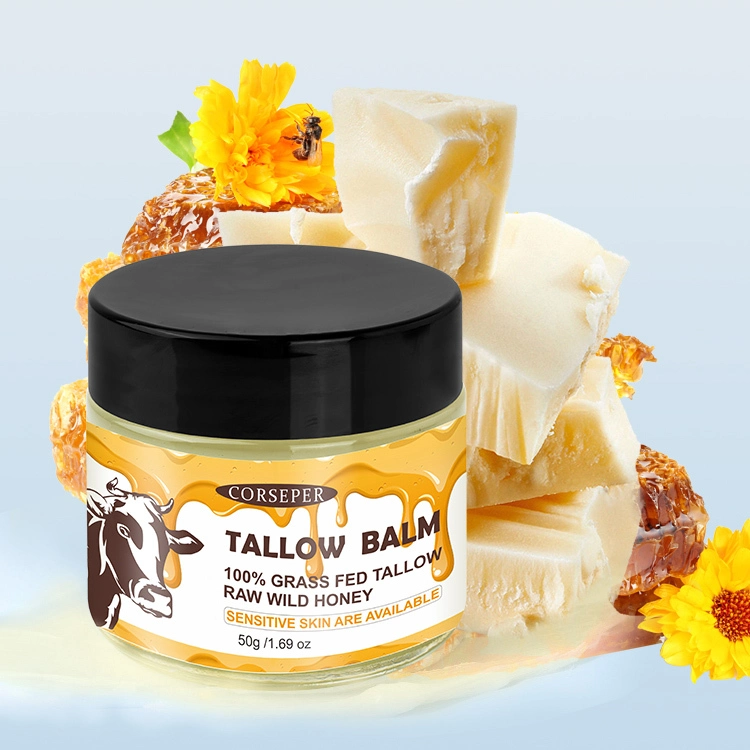 Skincare Grass Fed Beef Tallow Balm Body Face Moisturizer Cream 1