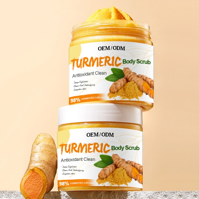 Body Scrub Remove Dark Spots Brightening Whitening Turmeric Body Scrub 1