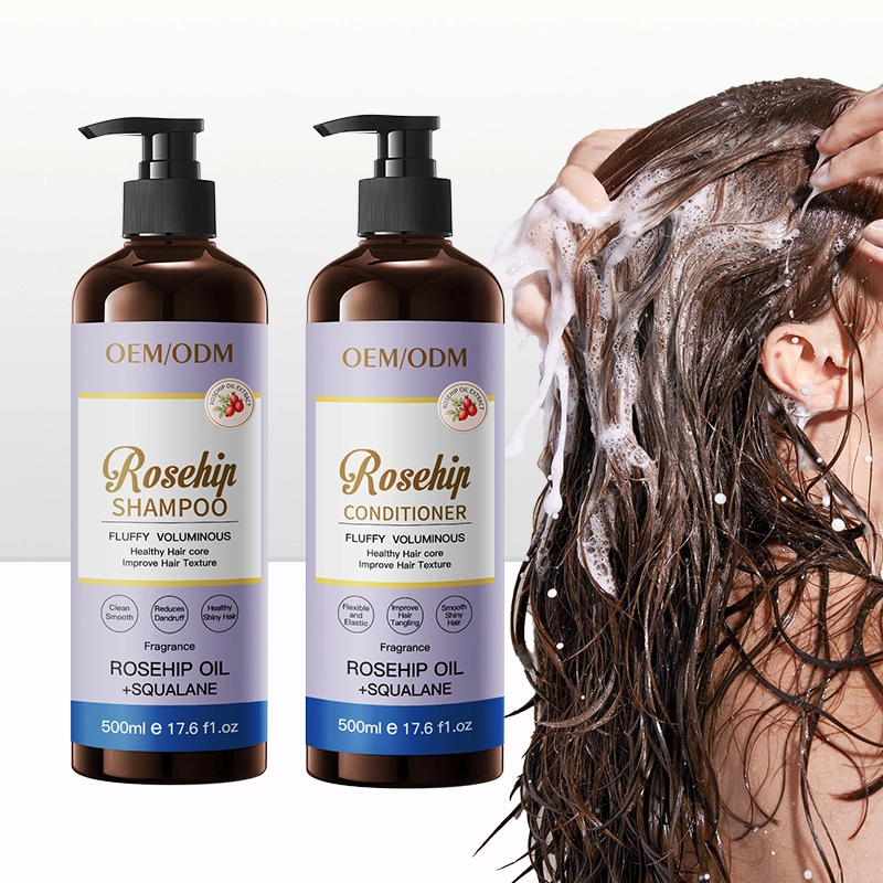 Custom Roseship Oil Shampoo & Conditioner Set Repair Hair Moisturizing Revitalizing Hair Care 1
