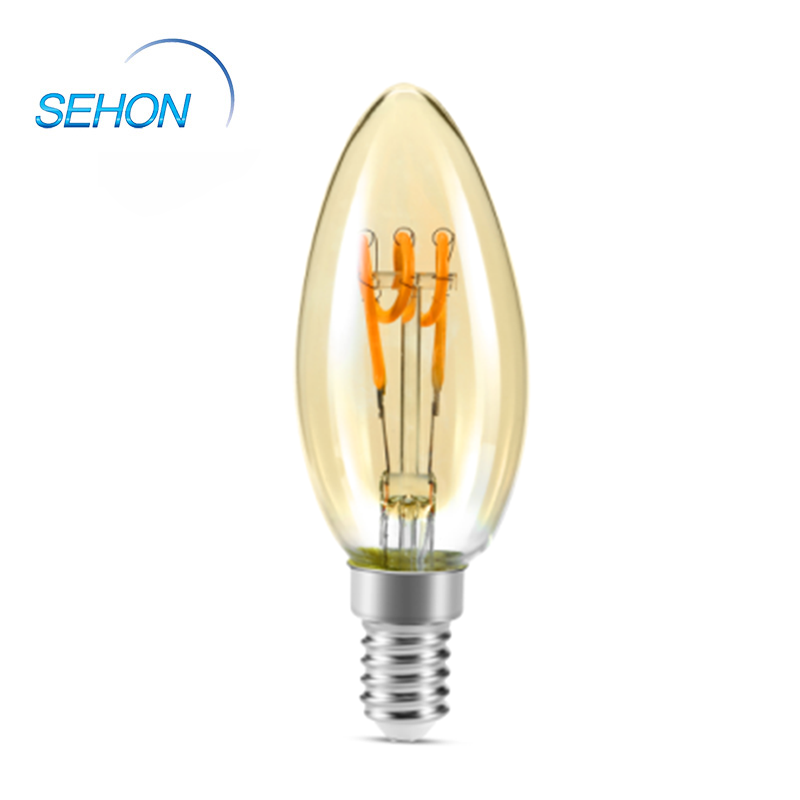 C35 Filament Lamp Clear/Smoked/Amber Glass Dimming Flexible 3W 3