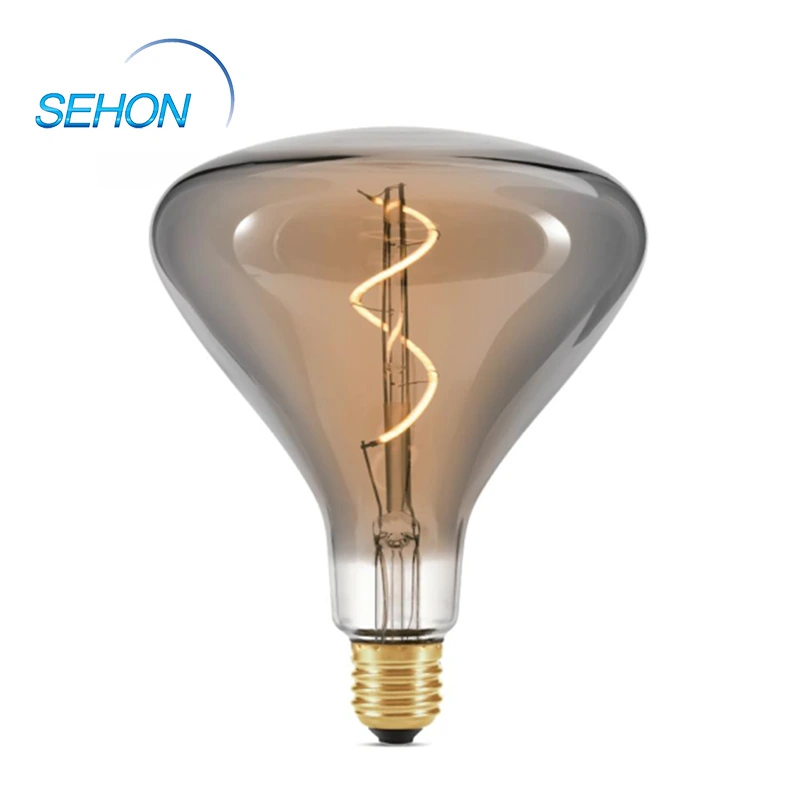 Chandelier Led Light Bulbs 140mm Dimmable Clear/Smoked/Amber Glass E27 1