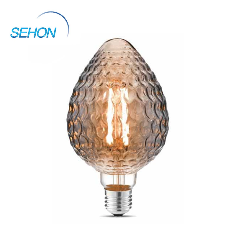 Vintage Light Bulbs 95mm Dimmable Clear/Smoked/Amber Glass S95 4W 1