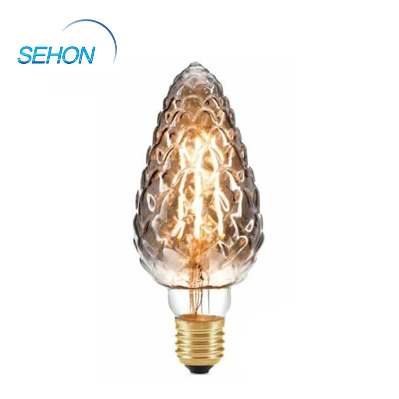 PC70 Vintage Light Bulbs Dimmable Clear/Smoked/Amber Glass 70mm LED Filament Bulb E27 4W 1