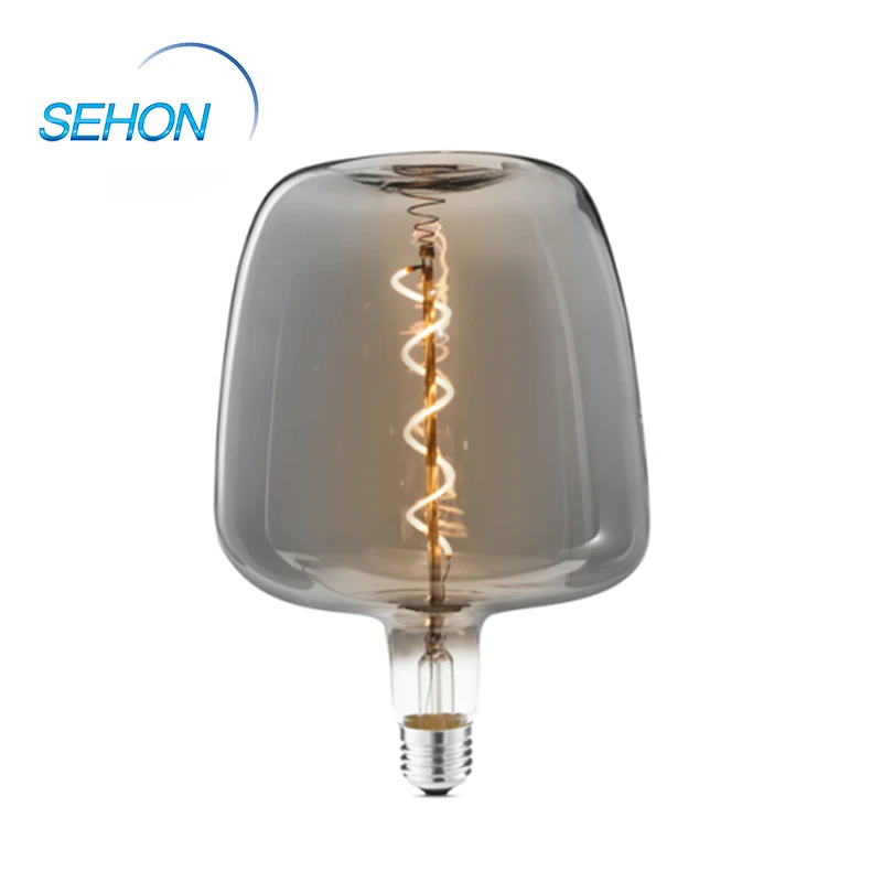 T160 Cob Led Filament Smoked/Amber Glass Dimming Light Bulb 1