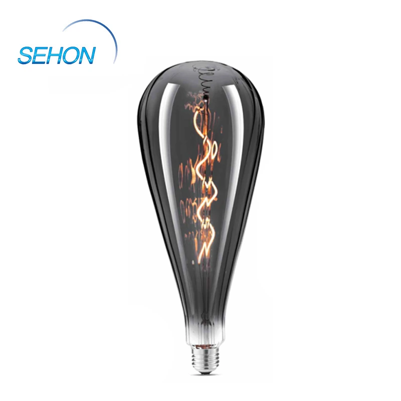 P120 Edison Bulb Lamp Smoked/Amber Glass Dimming Vintage Filament 1