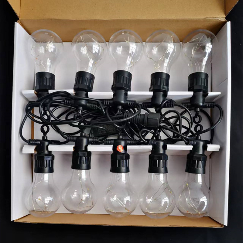 A60 Christmas wedding courtyard copper wire bulb light string 5 meters 10 lights 3V light string