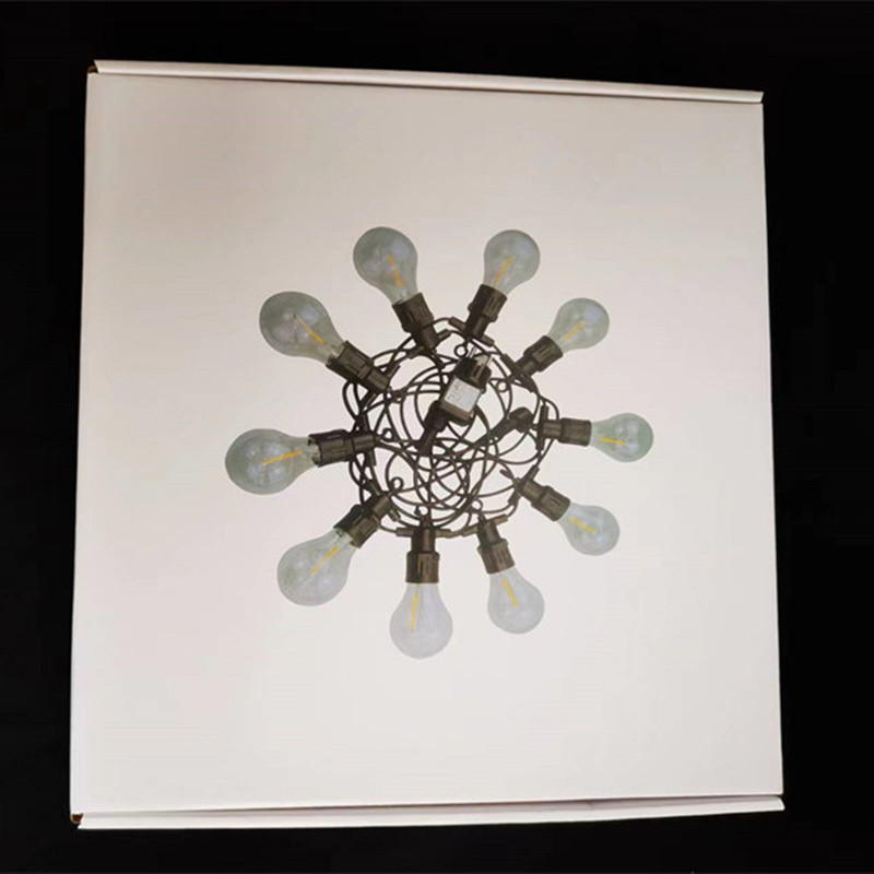 A60 Christmas wedding courtyard copper wire bulb light string 5 meters 10 lights 3V light string