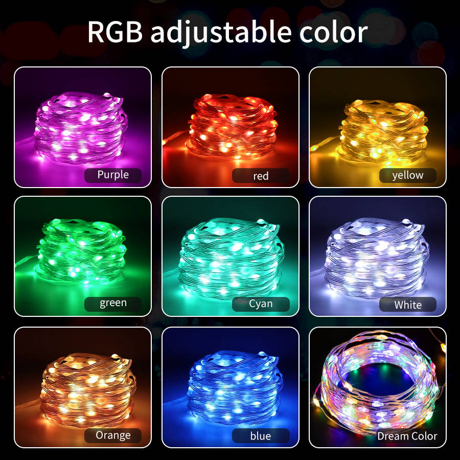 DIY Smart glitter color changing led christmas 3