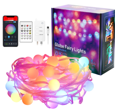 2023 hot selling Dual- Mode dream color ball lighting string(leather wire)