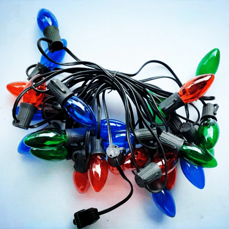C9-Colored tungsten decorative string lights 1