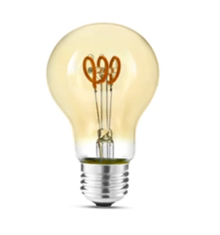 3.5W Clear Amber Glass Dimmable LED A60 Filament Bulb 1