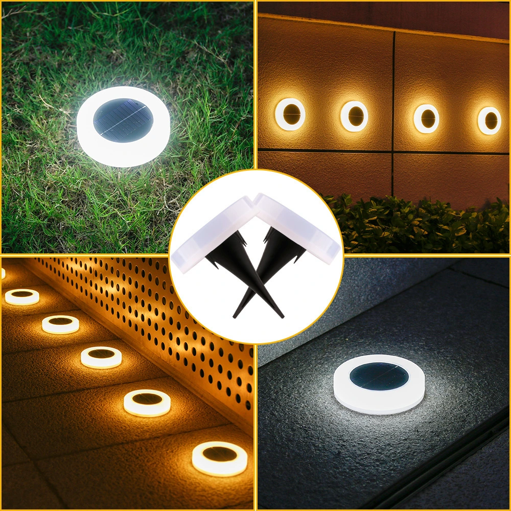 Solar-Powered Underground Outdoor Waterproof Plastic Garden Lights 1